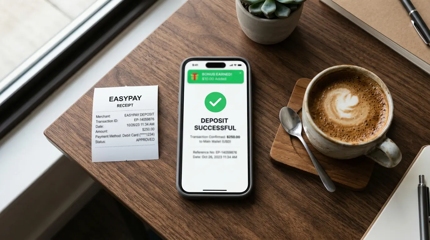 EasyPay бонус при депозит в букмейкър в България