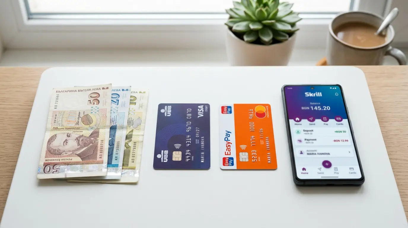 Сравнение на EasyPay с банкова карта банков превод и е-портфейли